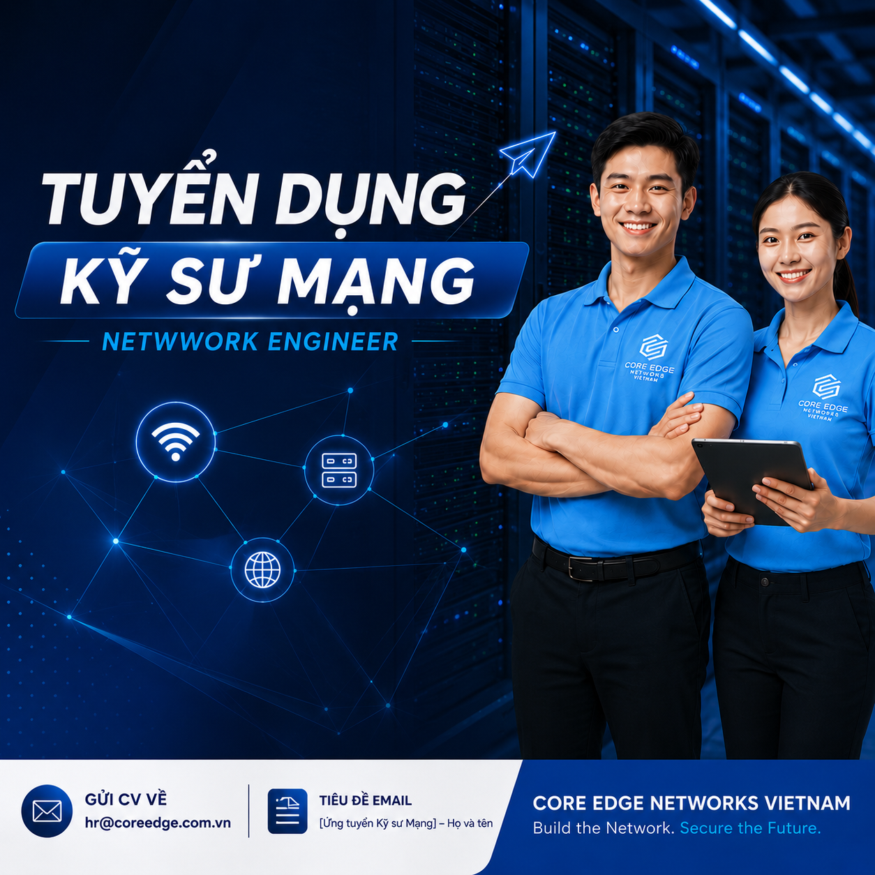 COREEDGE TUYỂN DỤNG KỸ SƯ MẠNG (NETWORK ENGINEER)
